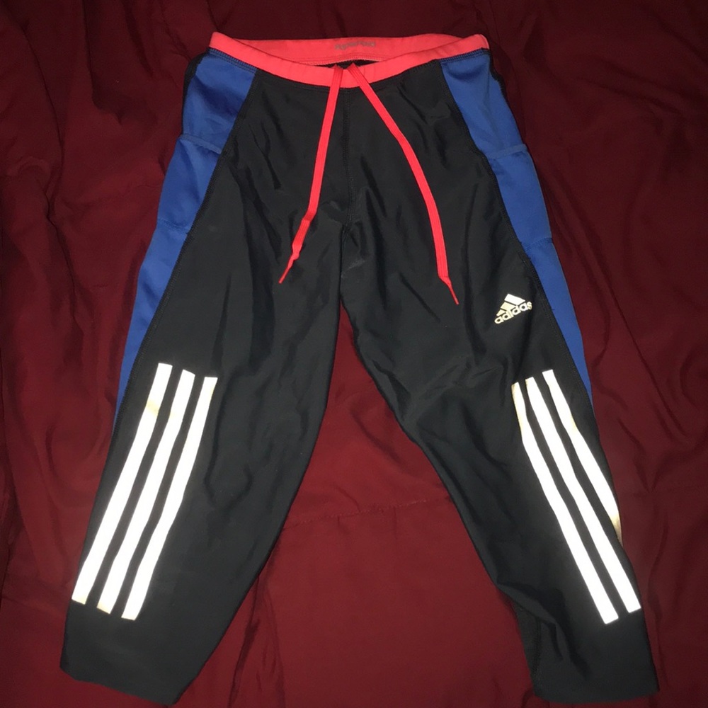 adidas cut off leggings